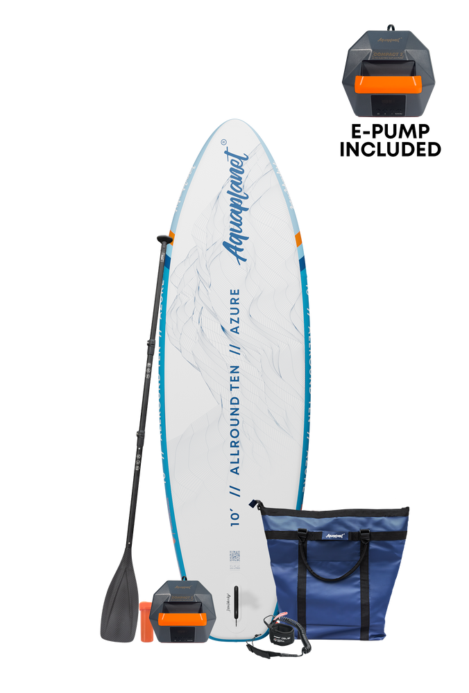 Aquaplanet ALLROUND TEN 10' Aufblasbares Paddleboard-Komplettset - Azure