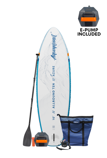 Aquaplanet ALLROUND TEN 10' Aufblasbares Paddleboard-Komplettset - Azure