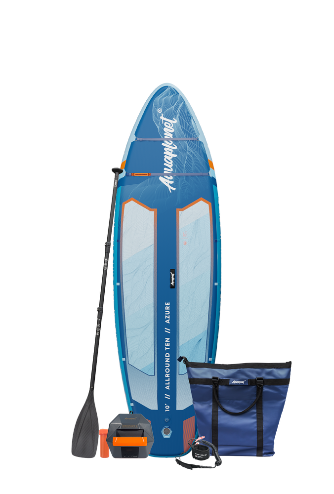 Aquaplanet ALLROUND TEN 10' Aufblasbares Paddleboard-Komplettset - Azure