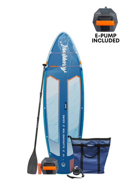 Aquaplanet ALLROUND TEN 10' Aufblasbares Paddleboard-Komplettset - Azure