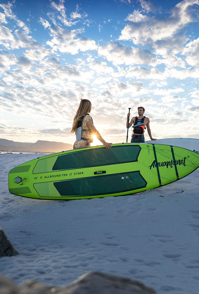 Aquaplanet ALLROUND TEN 10' Aufblasbares Paddleboard-Komplettset - Cyber
