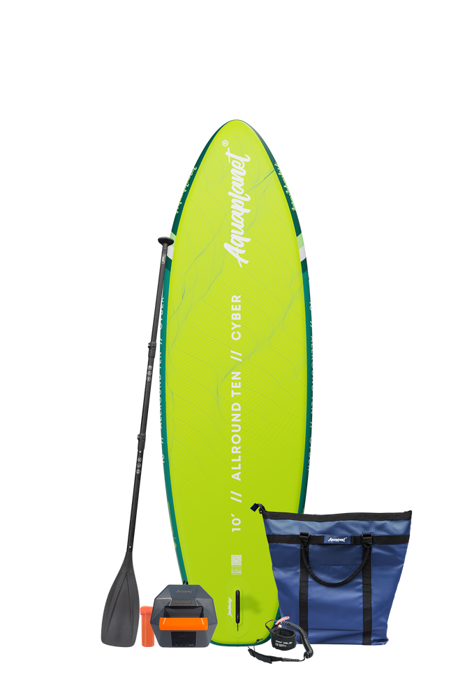 Aquaplanet ALLROUND TEN 10' Aufblasbares Paddleboard-Komplettset - Cyber