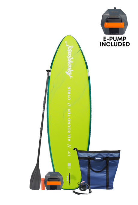 Aquaplanet ALLROUND TEN 10' Aufblasbares Paddleboard-Komplettset - Cyber