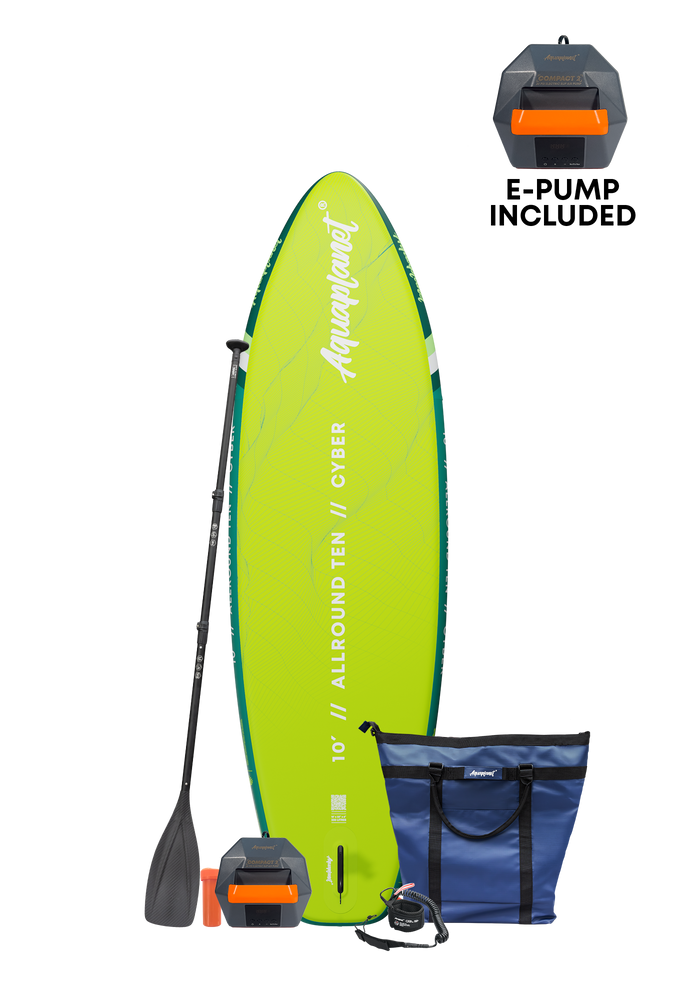 Aquaplanet ALLROUND TEN 10' Aufblasbares Paddleboard-Komplettset - Cyber
