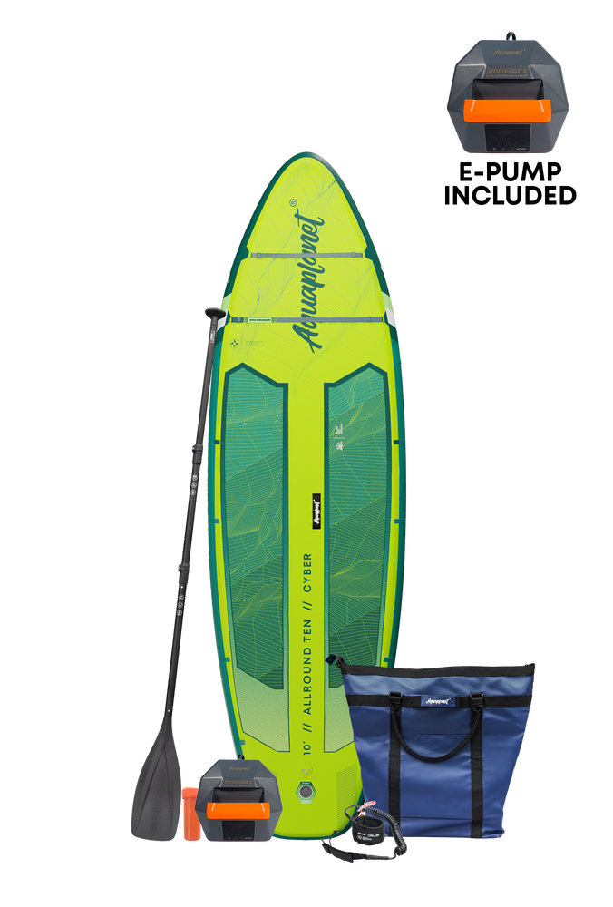Aquaplanet ALLROUND TEN 10' Aufblasbares Paddleboard-Komplettset - Cyber