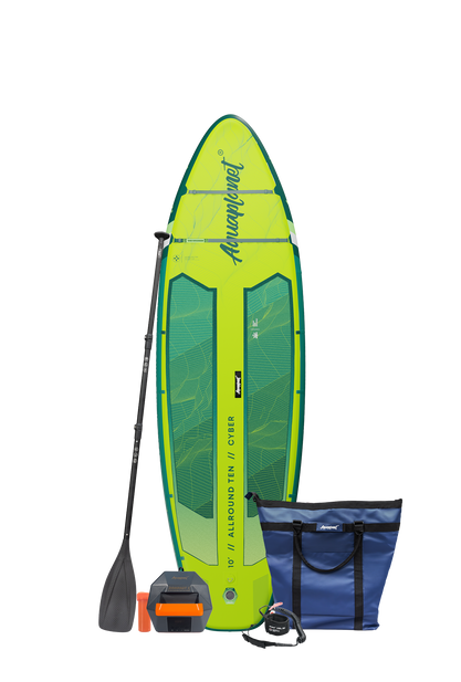 Aquaplanet ALLROUND TEN 10' Aufblasbares Paddleboard-Komplettset - Cyber