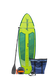 Aquaplanet ALLROUND TEN 10' Aufblasbares Paddleboard-Komplettset - Cyber