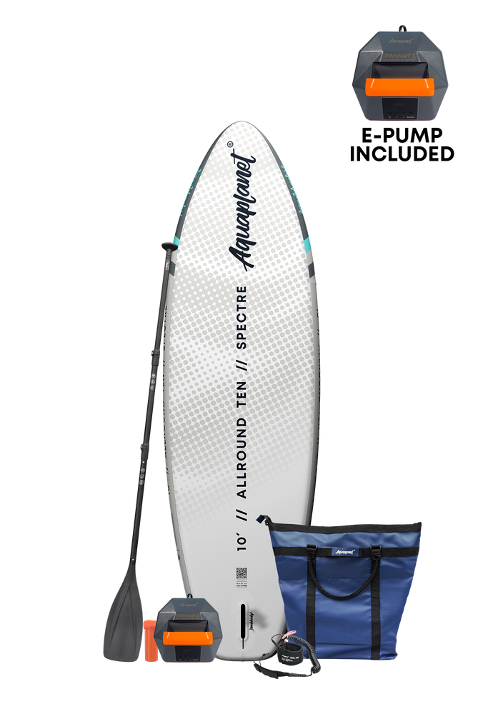 Aquaplanet ALLROUND TEN 10' Aufblasbares Paddleboard-Komplettset - Spectre