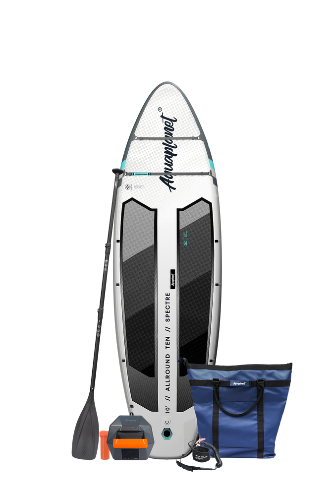 Aquaplanet ALLROUND TEN 10' Aufblasbares Paddleboard-Komplettset - Spectre