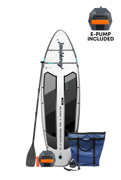 Aquaplanet ALLROUND TEN 10' Aufblasbares Paddleboard-Komplettset - Spectre
