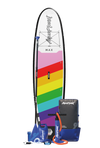 Aquaplanet MAX 10'6″ aufblasbares Paddle-Board-Paket – Regenbogen