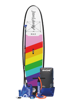 Aquaplanet MAX 10'6″ aufblasbares Paddle-Board-Paket – Regenbogen