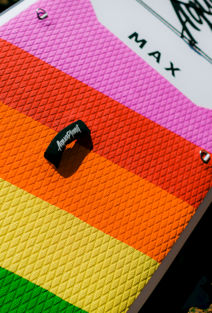 Aquaplanet MAX 10'6″ aufblasbares Paddle-Board-Paket – Regenbogen