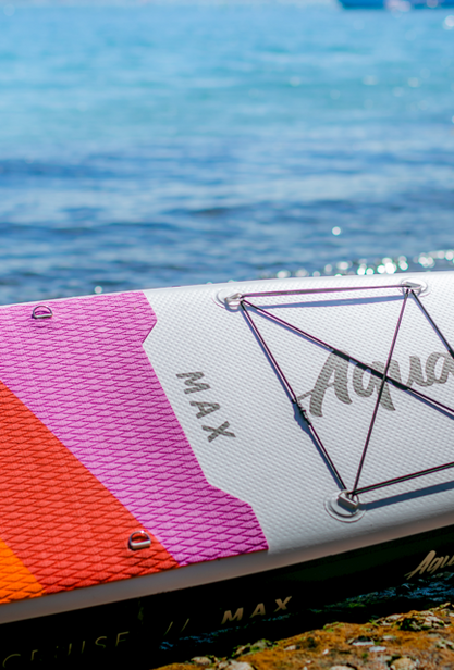 Aquaplanet MAX 10'6″ aufblasbares Paddle-Board-Paket – Regenbogen
