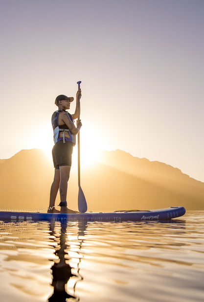 Aquaplanet ALLROUND TEN 10' aufblasbares Paddle-Board-Paket – Blau