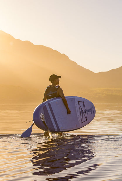 Aquaplanet ALLROUND TEN 10' aufblasbares Paddle-Board-Paket – Blau