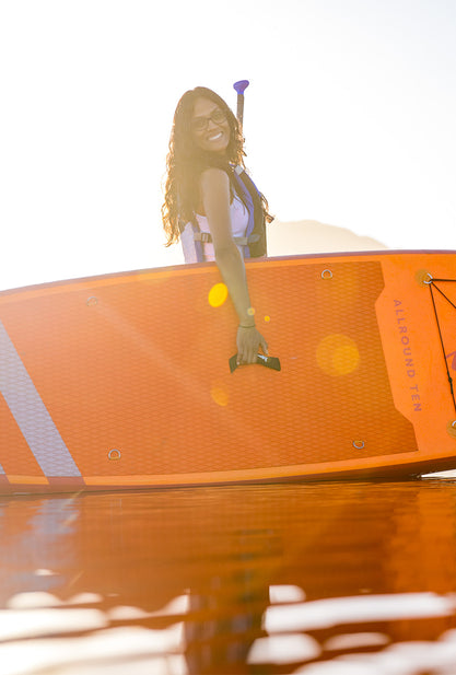 Aquaplanet ALLROUND TEN 10' aufblasbares Paddle-Board-Paket – Orange