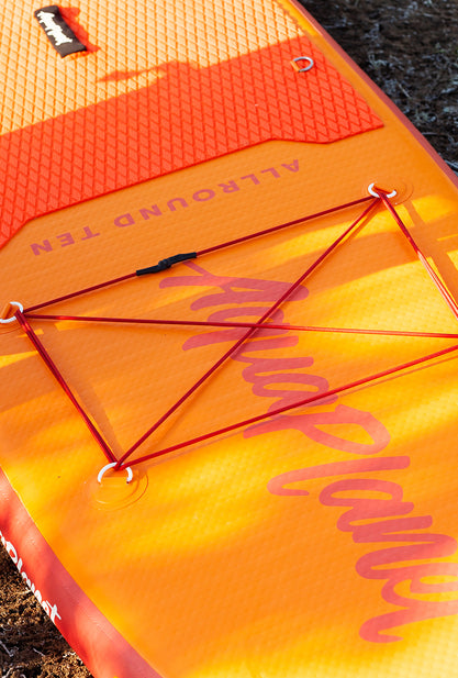 Aquaplanet ALLROUND TEN 10' aufblasbares Paddle-Board-Paket – Orange