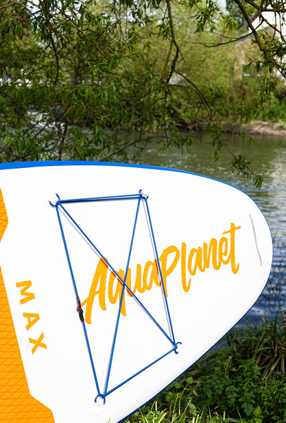 Aquaplanet MAX 10'6″ aufblasbares Paddle-Board-Paket – Orange