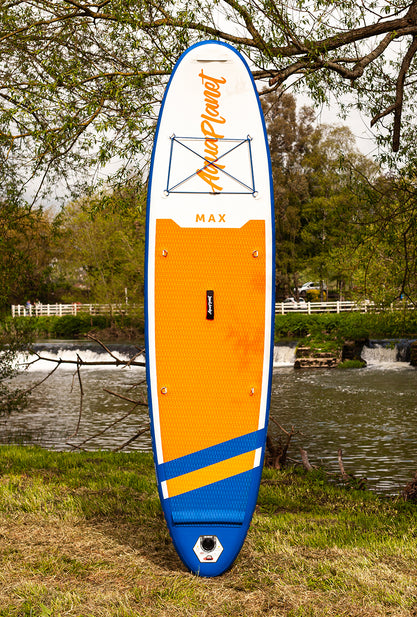 Aquaplanet MAX 10'6″ aufblasbares Paddle-Board-Paket – Orange