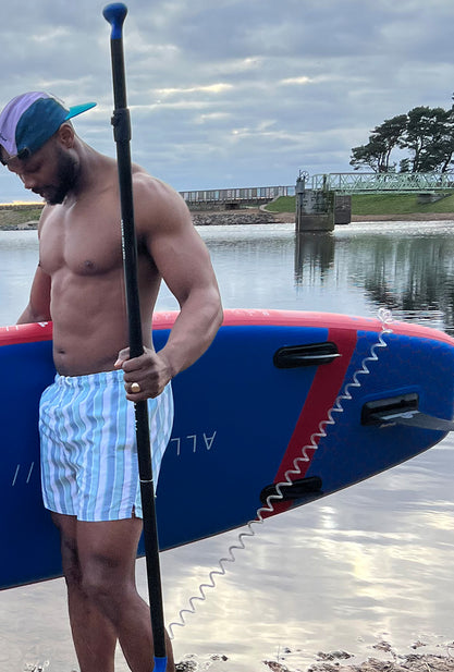 Aquaplanet PACE 10'6″ aufblasbares Paddle-Board-Paket – Rot/Blau