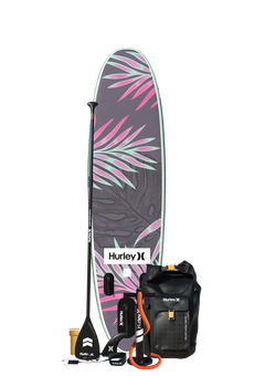 Hurley Advantage Dark Smoke 10'6" aufblasbares Paddle-Board-Paket