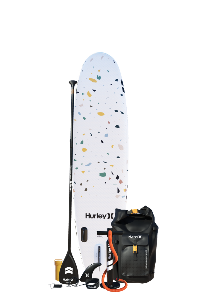 Hurley Advantage Terrazzo 10' aufblasbares Paddle-Board-Paket