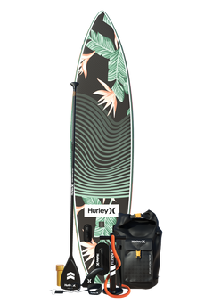 Hurley ApexTour Shock Wave 11'8" aufblasbares Paddleboard-Paket